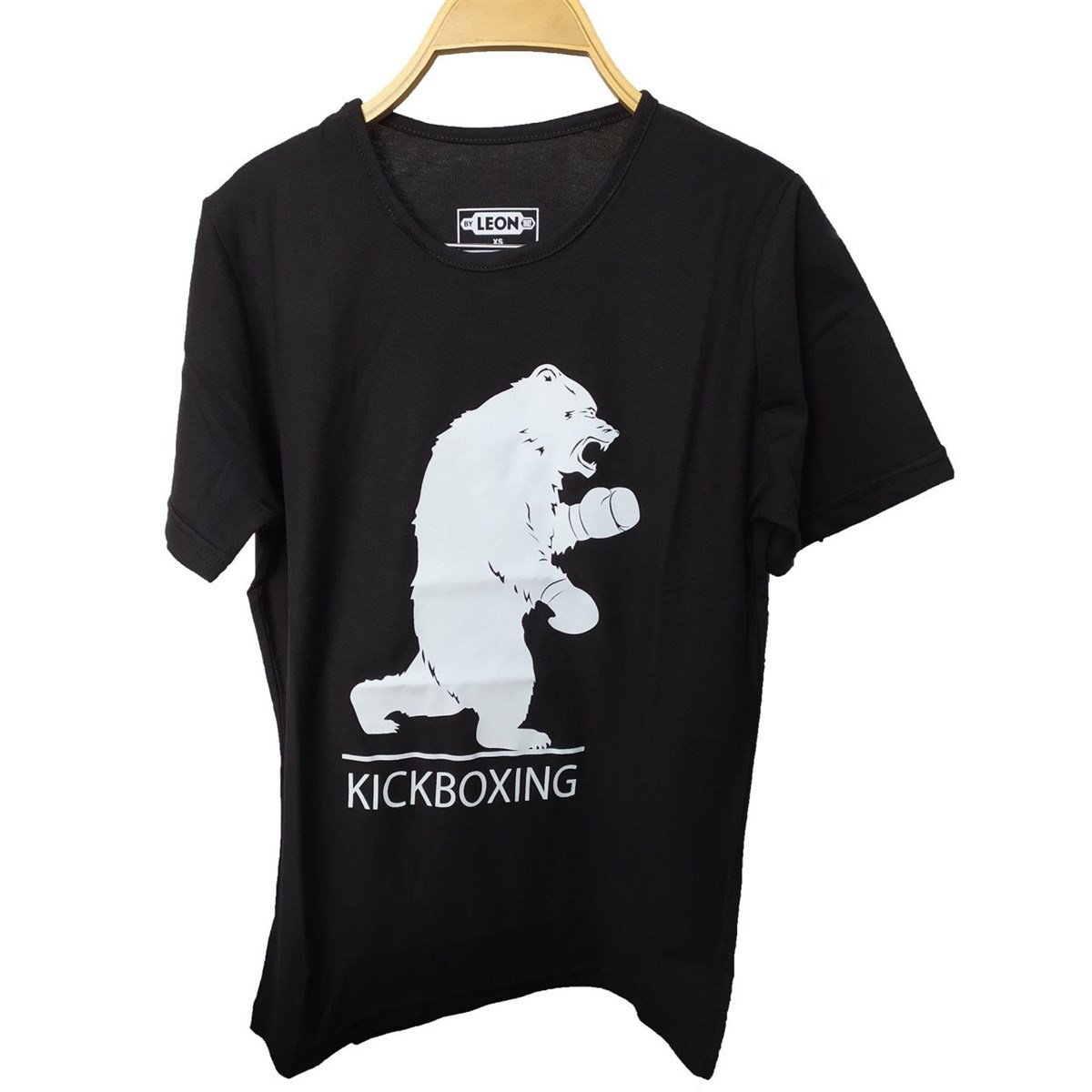 Suprem Penye Pamuklu Kickboxing Tişört Siyah