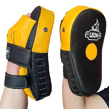 Leon Energy Hakiki Deri Kick Boks ve Muay Thai El Lapası Sarı