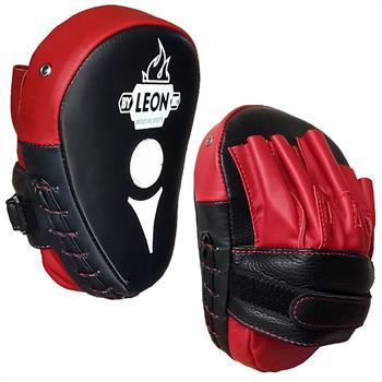Leon Ultimate Hakiki Deri Boks ve Kick Boks El Lapası Ellik Kırmızı