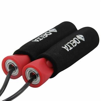 Delta Sünger Tutamaçlı Rulmanlı Ayarlanabilir Atlama İpi Kırmızı