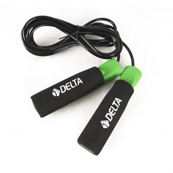 Delta Sünger Tutamaçlı Rulmanlı Ayarlanabilir Atlama İpi Yeşil