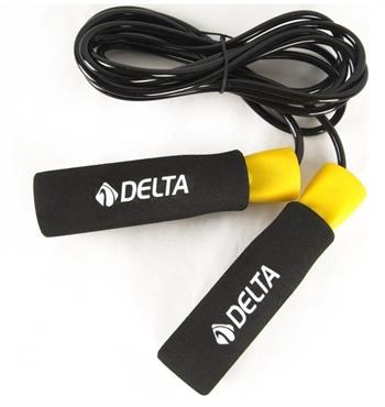 Delta Sünger Tutamaçlı Rulmanlı Ayarlanabilir Atlama İpi Sarı