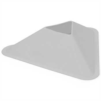 Beyaz Üçgen Antrenman Çanağı 10 Adet