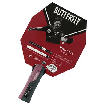 Butterfly Timo Boll Ruby Masa Tenisi Raketi ITTF Onaylı
