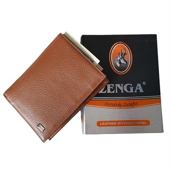 Zenga Deri Cüzdan, Oto Ruhsat Kılıfı 708-4 Taba Renk