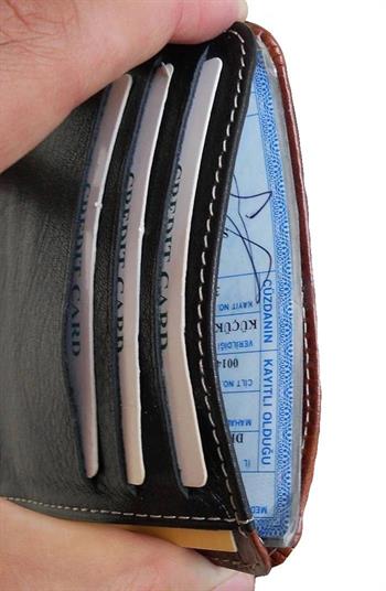 Zenga Orjinal Deri Cüzdanlı Kredi Kartlık 024-04 Garni Greyzi