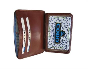 Zenga Orjinal Deri Cüzdanlı Kredi Kartlık 023-4 Taba