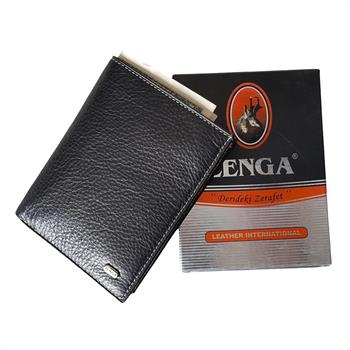 Zenga Orjinal Deri Erkek Cüzdanı 152-51 Siyah Kırmızı