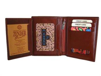 Zenga Orjinal Deri Fermuarlı Erkek Cüzdanı 237-4 Taba