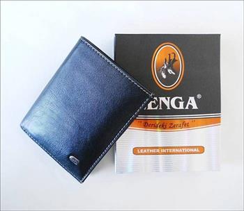 Zenga Orjinal Deri Küçük Boy Erkek Cüzdanı 107-04 Siyah Taba