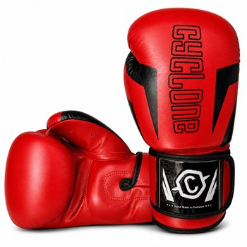 Cyclone Clash Orijinal Deri Boks ve Kick Boks Eldiveni Kırmızı