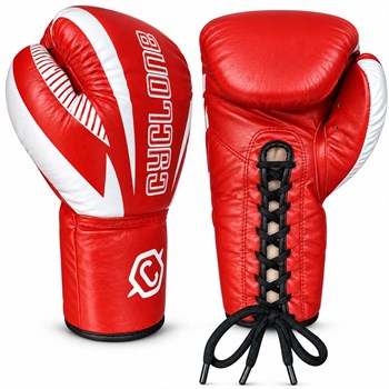 Cyclone Clash Orijinal Deri Boks ve Kick Boks Eldiveni Kırmızı