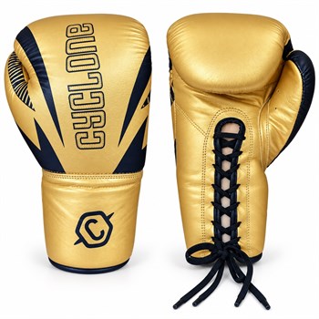 Cyclone Clash Orijinal Deri Boks ve Kick Boks Eldiveni Altın