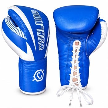 Cyclone Clash Orijinal Deri Boks ve Kick Boks Eldiveni Mavi