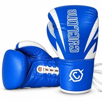 Cyclone Clash Orijinal Deri Boks ve Kick Boks Eldiveni Mavi