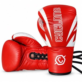 Cyclone Clash Orijinal Deri Boks ve Kick Boks Eldiveni Kırmızı