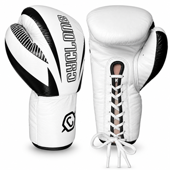 Cyclone Clash Orijinal Deri Boks ve Kick Boks Eldiveni Beyaz