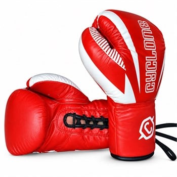Cyclone Clash Orijinal Deri Boks ve Kick Boks Eldiveni Kırmızı