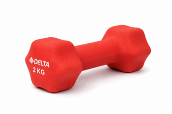 Delta 2 kg. 1 Adet Neopren Dambıl Kırmızı