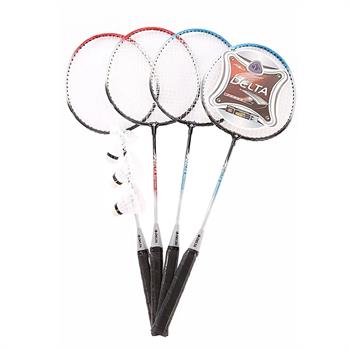 Delta 4 Adet Badminton Raketi ve 3 Top Seti