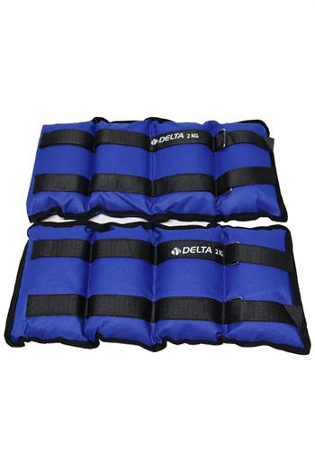 Delta 2 Kg x 2 Adet Toplam 4 Kg El Ayak Bilek Kas Güçlendirici Ağırlık Seti Kum Ağırlık Torbası