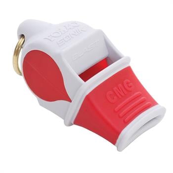 Fox 40 Sonik Blast CMG Hakem Düdüğü & Düdük İpi Kırmızı & Beyaz