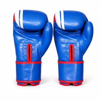 Green Hill Knock Out Carbon Deri Boks ve Kick-Boks Eldiveni Mavi