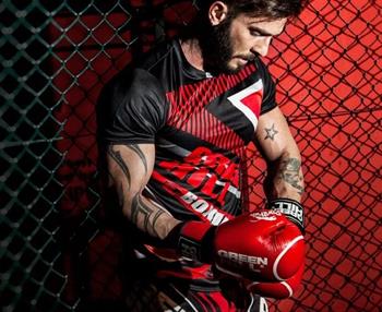 Green Hill Tiger Aıba Onaylı Deri Müsabaka Boks Eldiveni Kırmızı