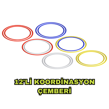 Kodispa 12li 17cm Hunili Daire Çanaklı Antrenman Seti