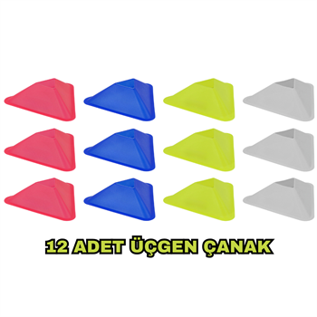 Kodispa 12li 23cm Hunili Üçgen Çanaklı Antrenman Seti