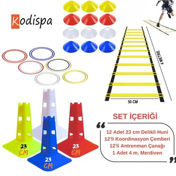 Kodispa 23 cm Delikli Huni Daire Çanaklı Antrenman Seti