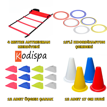 Kodispa Antrenman Seti 17cm Hunili Üçgen Çanaklı
