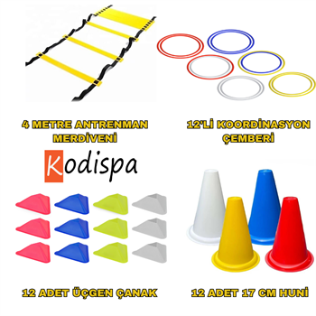 Kodispa Antrenman Seti 17cm Hunili Üçgen Çanaklı
