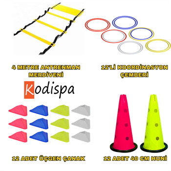 Kodispa Antrenman Seti 40cm Hunili Üçgen Çanaklı