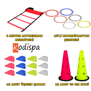 Kodispa Antrenman Seti 40cm Hunili Üçgen Çanaklı