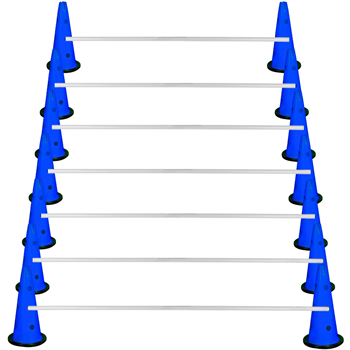 Kodispa Çantalı 14 Adet 40cm Hunili 7 Adet Çubuklu Antrenman Engel Seti