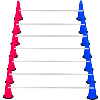 Kodispa Çantalı 14 Adet 40cm Hunili 7 Adet Çubuklu Antrenman Engel Seti
