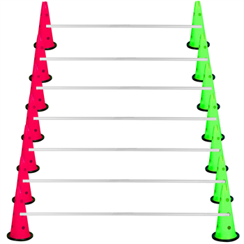 Kodispa Çantalı 14 Adet 40cm Hunili 7 Adet Çubuklu Antrenman Engel Seti