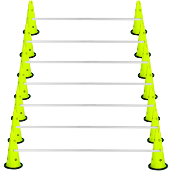 Kodispa Çantalı 14 Adet 40cm Hunili 7 Adet Çubuklu Antrenman Engel Seti