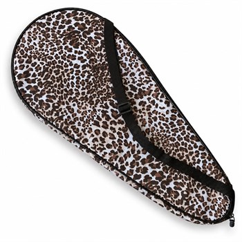 Kodispa Premium 27 İnch Raket Kılıfı Leopar Desenli Kahverengi