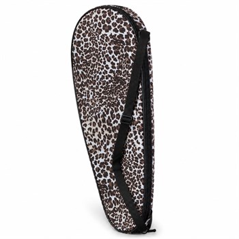 Kodispa Premium 27 İnch Raket Kılıfı Leopar Desenli Kahverengi