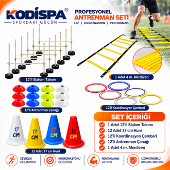 Kodispa Slalomlu 17cm Hunili Full Antrenman Seti