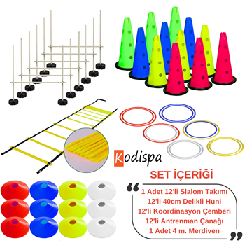Kodispa Slalomlu 40cm Hunili Full Antrenman Seti