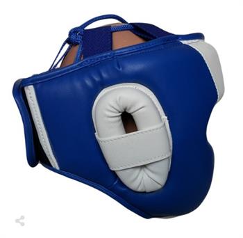  Leon Muhafız Kick-Boks ve Muay Thai Kaskı Mavi-Beyaz