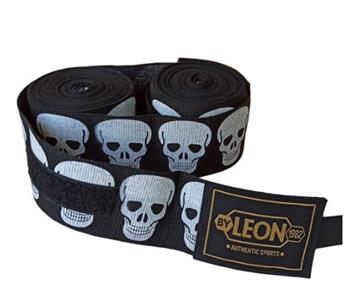 Leon Big Skulls Kuru Kafa 5 Metre Boks Bandajı Siyah