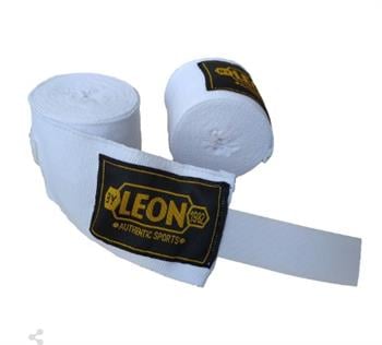 Leon Elastik Boks, Kick Boks ve Muay Thai Bandajı 3,5 Metre Beyaz