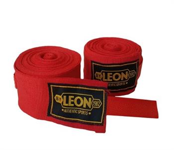 Leon Elastik Boks, Kick Boks ve Muay Thai Bandajı 3,5 Metre Kırmızı