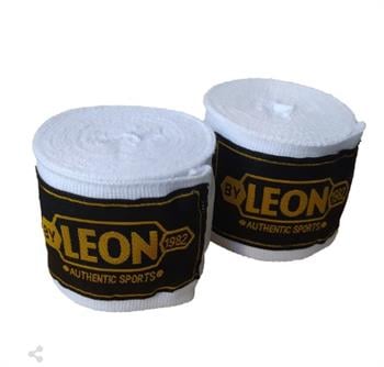 Leon Elastik Boks, Kick Boks ve Muay Thai Bandajı 3,5 Metre Beyaz