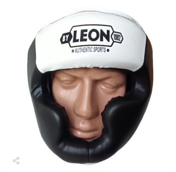 Leon Hardy Boks, Muay Thai ve Kick-Boks Antrenman Kaskı Siyah Beyaz