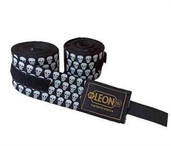 Leon Mini Skulls Kuru Kafa 5 Metre Boks Bandajı Siyah
